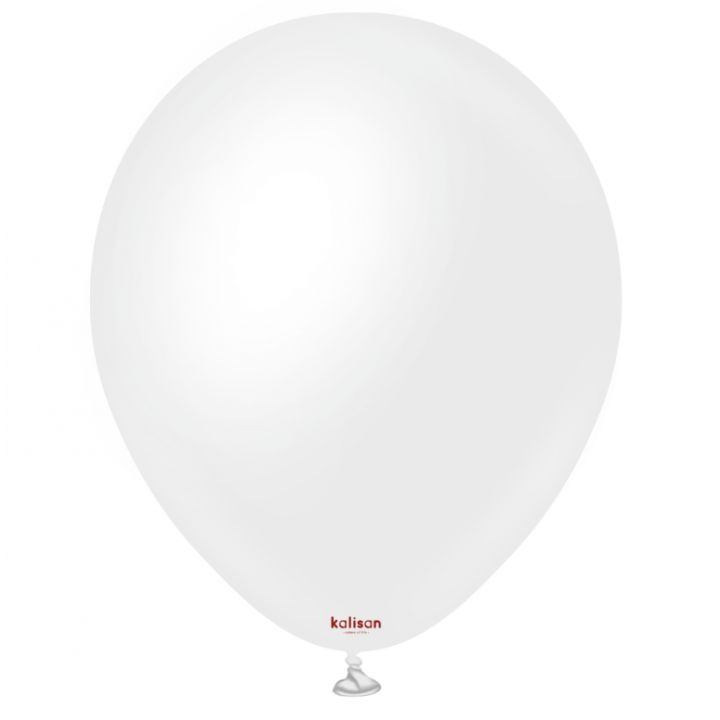11'' Opak Balon Saten Kar Beyaz (Snow White) 50'li