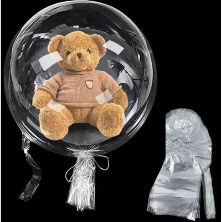 30'' Şeffaf Bobo Çiftli Cam (Pvc) Balon