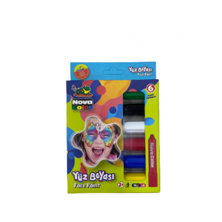 Nova Color Yüz Boyası 6'lı
