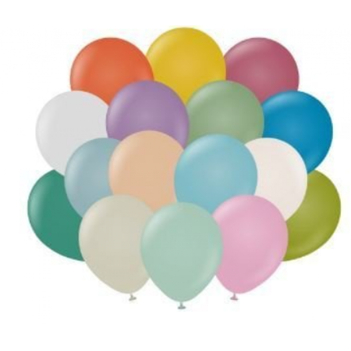 12'' Retro Balon Karışık 100’lü