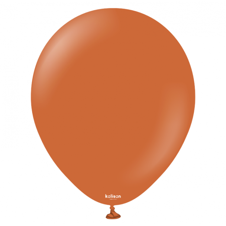 12'' Retro Balon Yanık Turuncu (Rust Orange) 100’lü