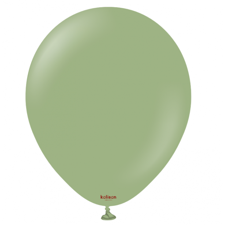 12'' Retro Balon Okaliptüs (Eucalyptus) 100’lü