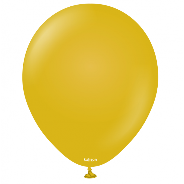12'' Retro Balon Zerdeçal (Mustard) 100’lü