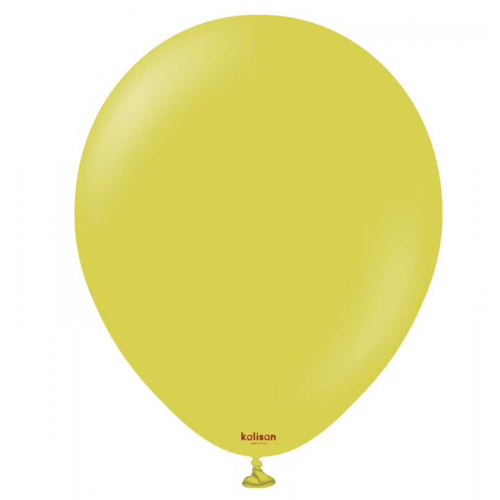 18'' Retro Balon Zeytin (Olive) 5'li