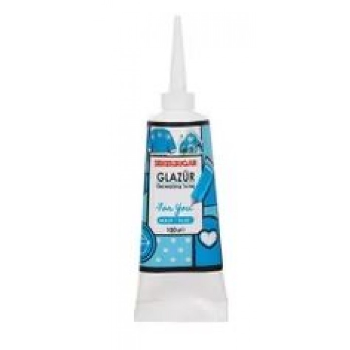 ŞEKER & SUGAR Süsleme Glazür MAVİ Renk 100 Gr 