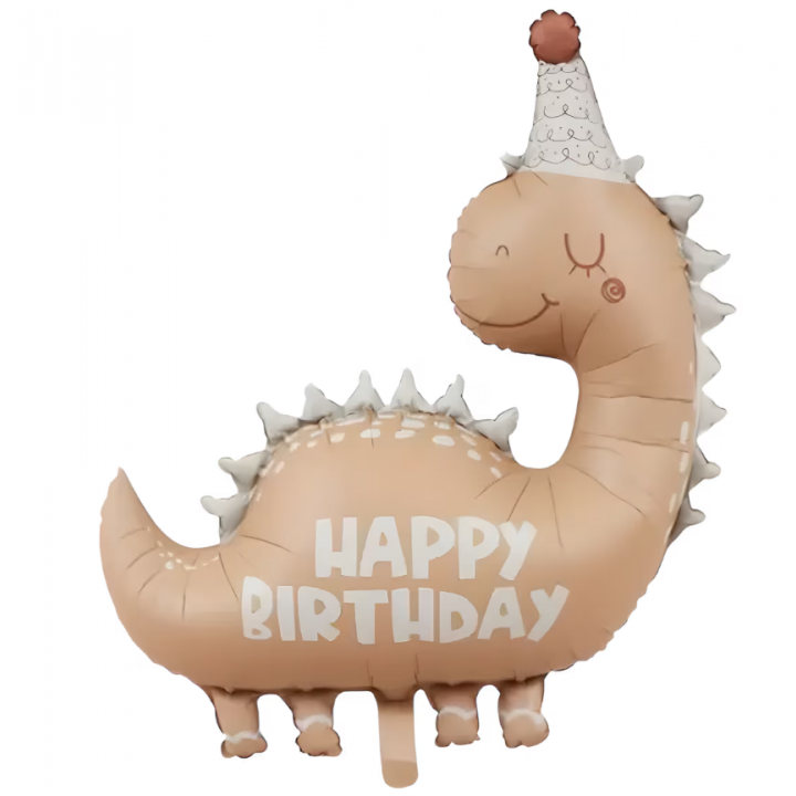 Retro Kahverengi Dinozor 