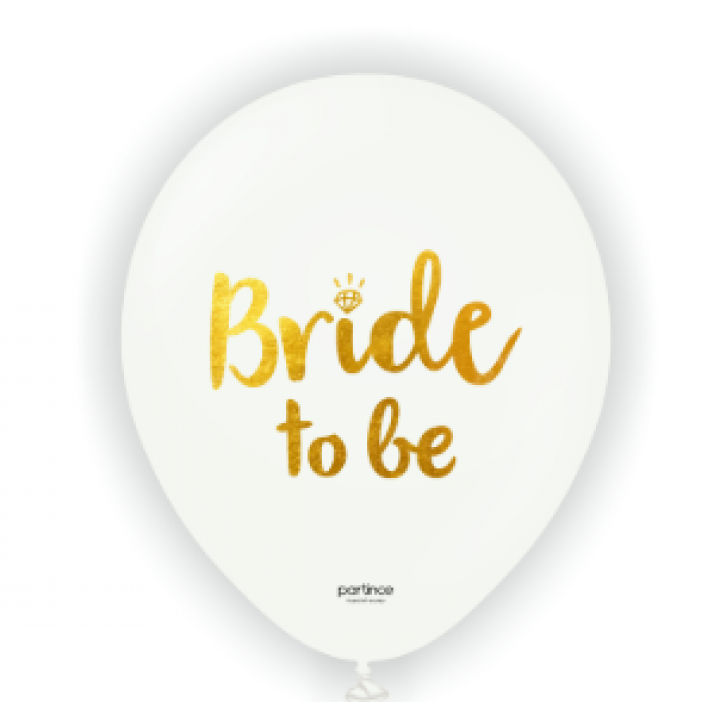Bride To Be  Beyaz 5 li Balon