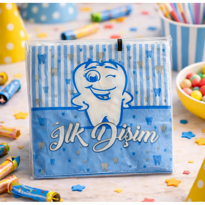İLK DİŞİM MAVİ KAĞIT PEÇETE