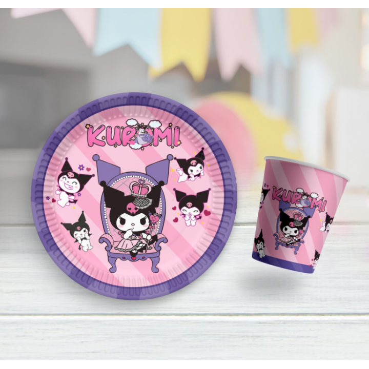 KUROMİ KARTON TABAK BARDAK 8'Lİ