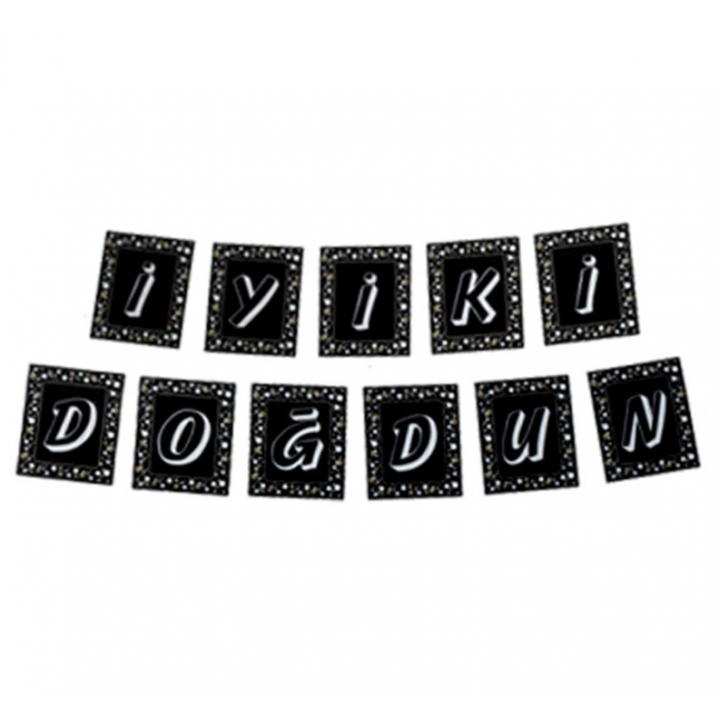 İYİ Kİ DOĞDUN BANNER SİYAH 