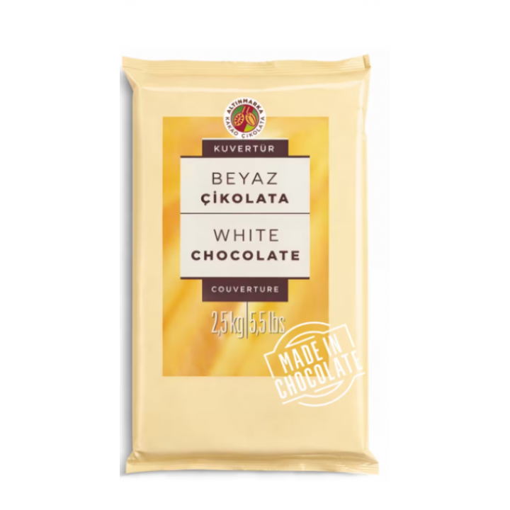 Beyaz Kuvertür Çikolata 2.5Kg