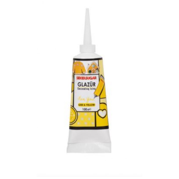 ŞEKER SUGAR GLAZÜR SARI 100 GR