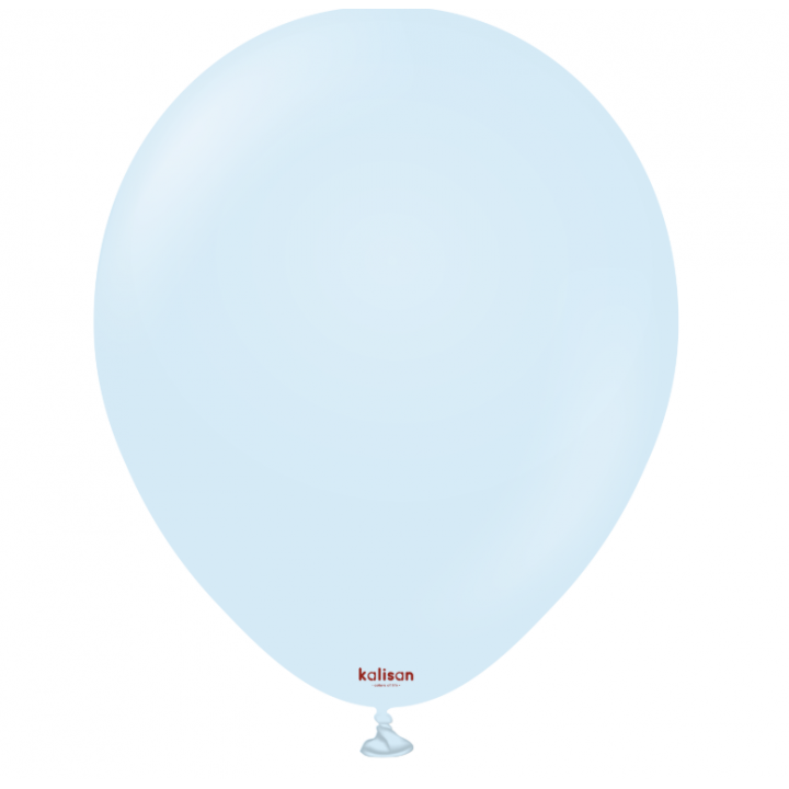 18'' Makaron Bebek Mavi Balon (Mac Baby Blue) 5'li