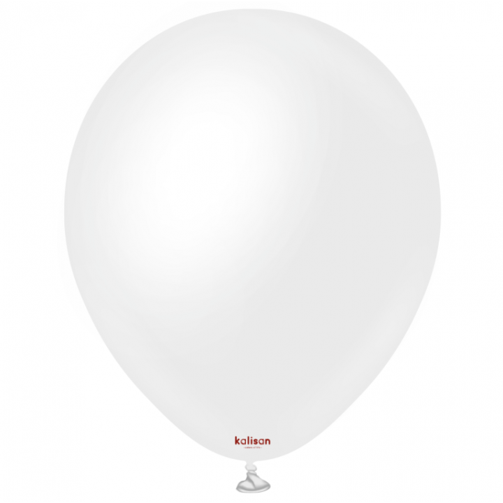 18'' Opak Balon Saten Kar Beyaz (Snow White) 5'li