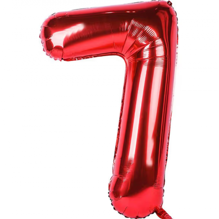 40" KIRMIZI 7 FOLYO BALON
