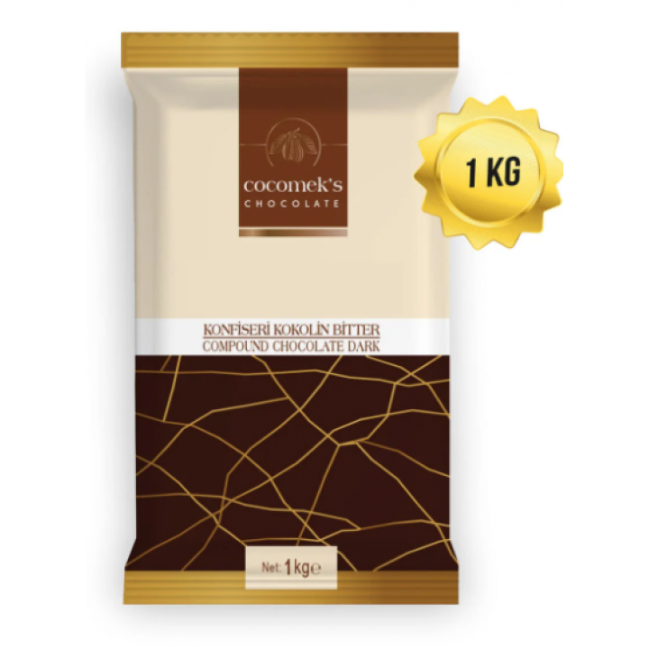 Cocomeks Konfiseri Çikolata Bitter 1 kg