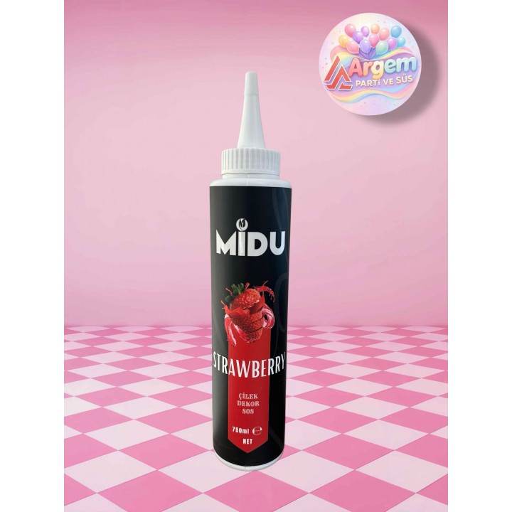 MİDU DEKOR SOS ÇİLEK 750ML