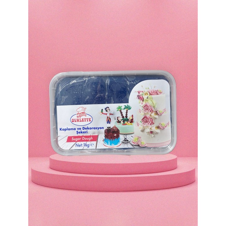 ŞEKER HAMURU 1 KG LACİVERT KATSAN OVALETTE