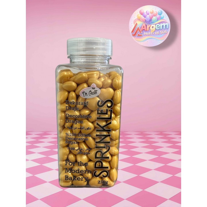 DR GUSTO SPRİNKLES PASTA SÜSÜ GOLD 250 GR