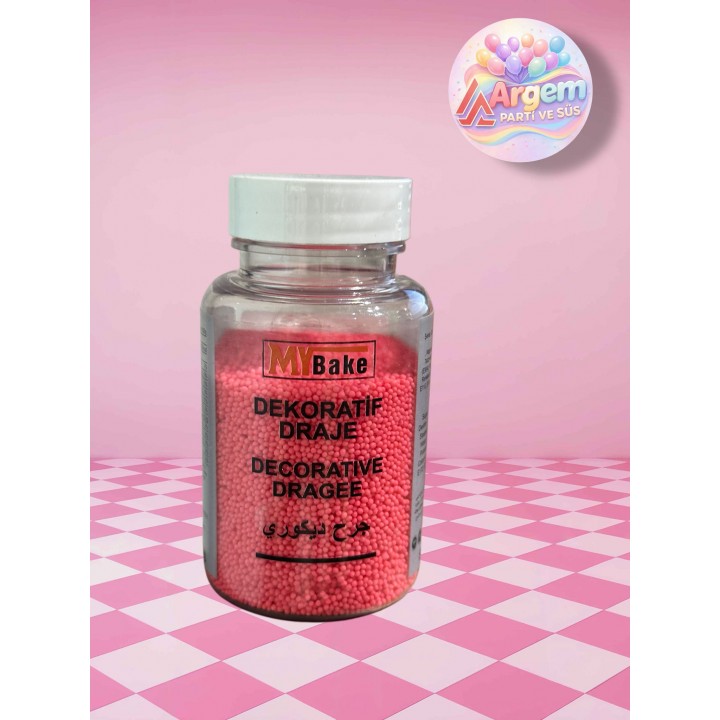 MY BAKE DEKORATİF DRAJE KASKAS KIRMIZI 100GR