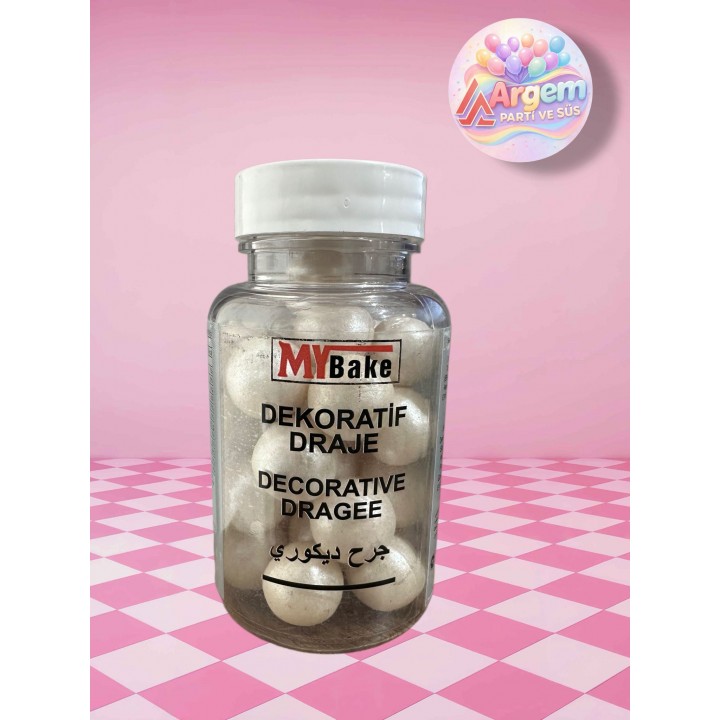 MY BAKE DEKORATİF DRAJE  SEDEF 15MM 100GR