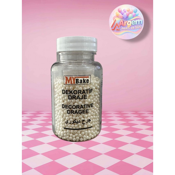 MY BAKE DEKORATİF DRAJE  SEDEF 2MM 100GR