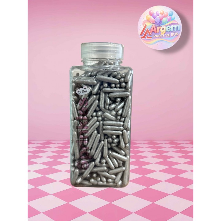 DR GUSTO SPRİNKLES PASTA SÜSÜ GÜMÜŞ  250 GR