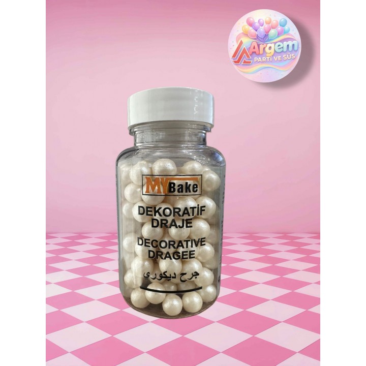 MY BAKE DEKORATİF DRAJE  SEDEF 12MM 100GR